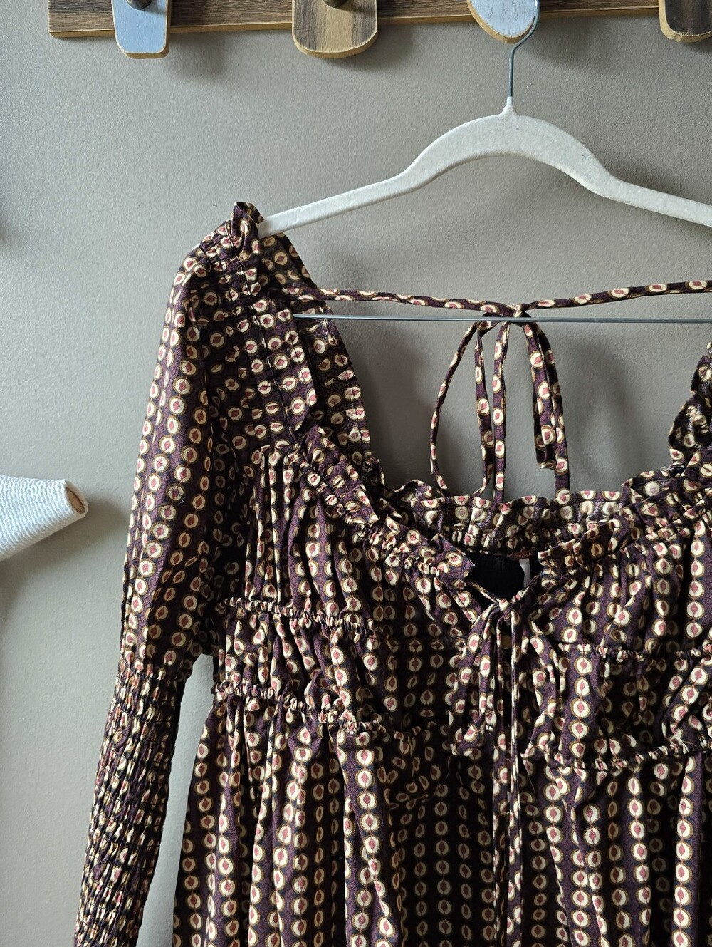 Free People Star Dip Printed Mini Dress Nwt - Picture 4 of 10